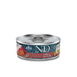 N&D cat NATURAL TONNO E SALMONE GR 80