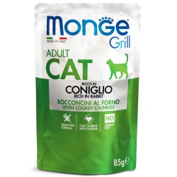 MONGE GATTO GRILL CONIGLIO BUSTINA GR 85