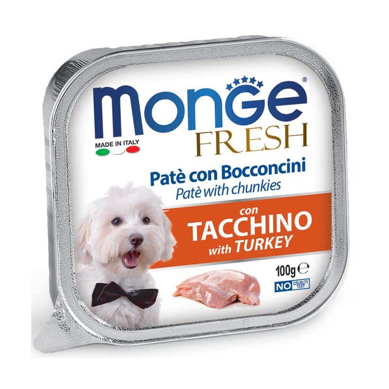 MONGE CANE FRESH TACCHINO GR 100 VASCHETTA