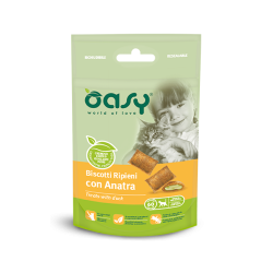 OASY CAT BISCOTTO RIPIENI CON ANATRA  60 GR