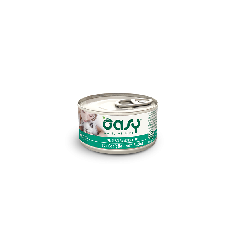 OASY CAT MOUSSE CONIGLIO GR 85 