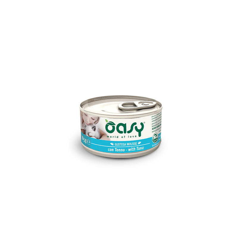 OASY CAT MOUSSE TONNO GR 85