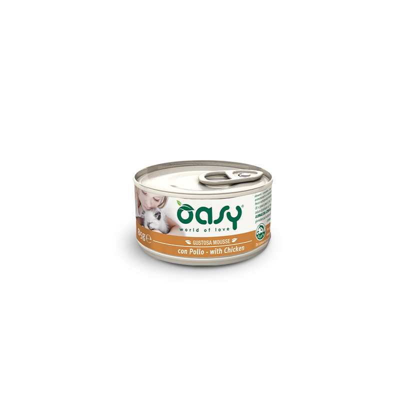 OASY CAT MOUSSE POLLO GR 85