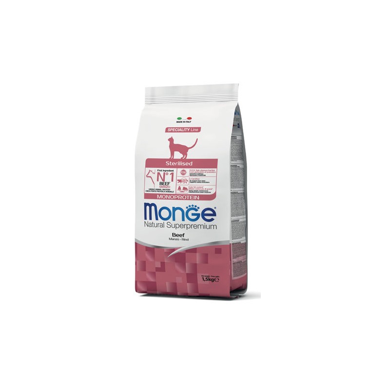 MONGE GATTO STERILISED KG 1,5 BEEF 