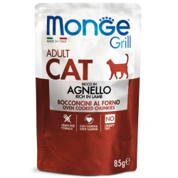 MONGE CAT GRILL AGNELLO BUSTINA 85 GR